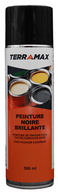 Consommables atelier - Peinture, marquage - Peinture noire brillante