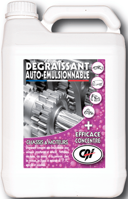 Consommables atelier - Nettoyants - Dégraissant auto émulsionnable 5 L