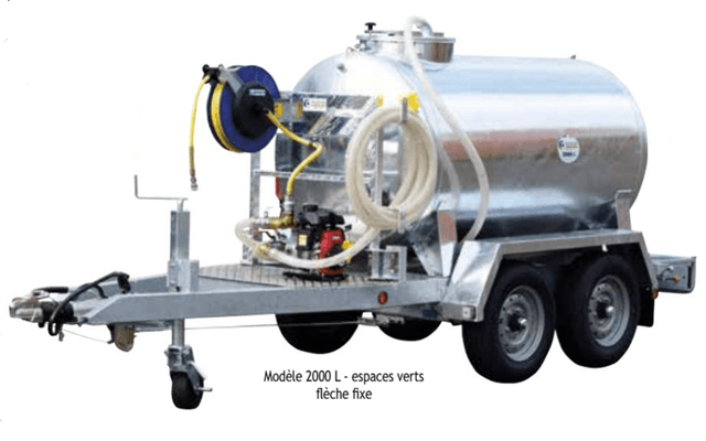 Matériel d'élevage - Tonne à eau - Citerne roulante 90 Km/h PASDELOU