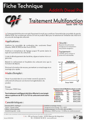 Carburant et transfert - Additifs - TRAITEMENT MULTIFONCTION 1L