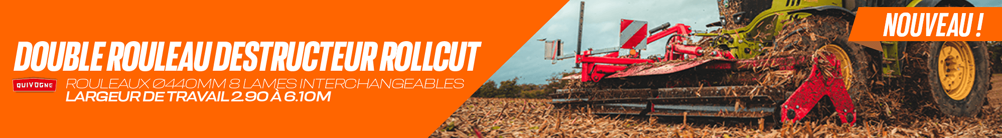 Double rouleau destructeur ROLLCUT